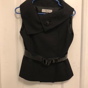 Vintage Style  Belted Sleeveless Top
